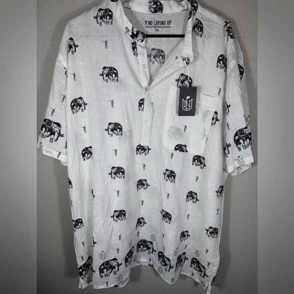 No Laying Up Golf limited edition elephant t-shirt. Mens size 3XL - Picture 1 of 8